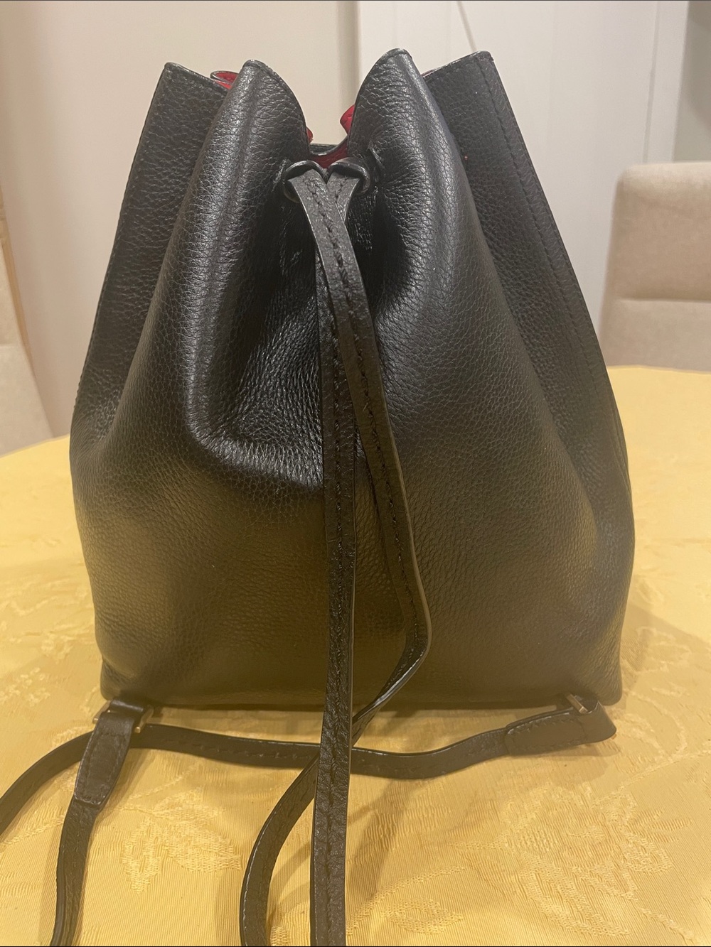 Kate Spade Saturday Leather Drawstring Backpack - Picture 3 of 10